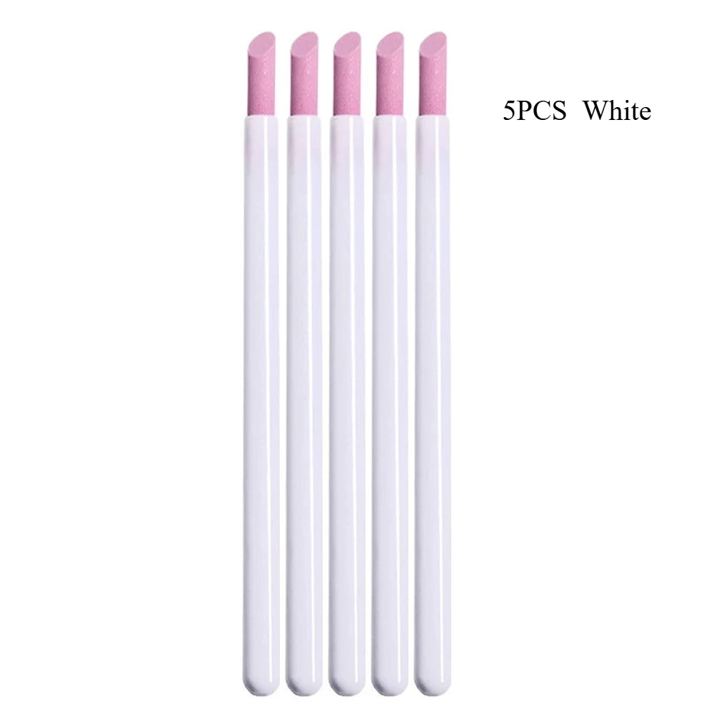 Quartz Nail Skin Grinding Pen Cuticle Remover Trimmer Dead Skin Remover Nail Polish Pen Manicure Stick Nail Files Manicure Tools