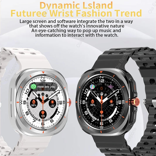 2025 Smart Watch GT7 Ultra HD AMOLED Screen Bluetooth Talk Heart Rate Health Monitoring Men Women Sports Watches For iOS Samsun