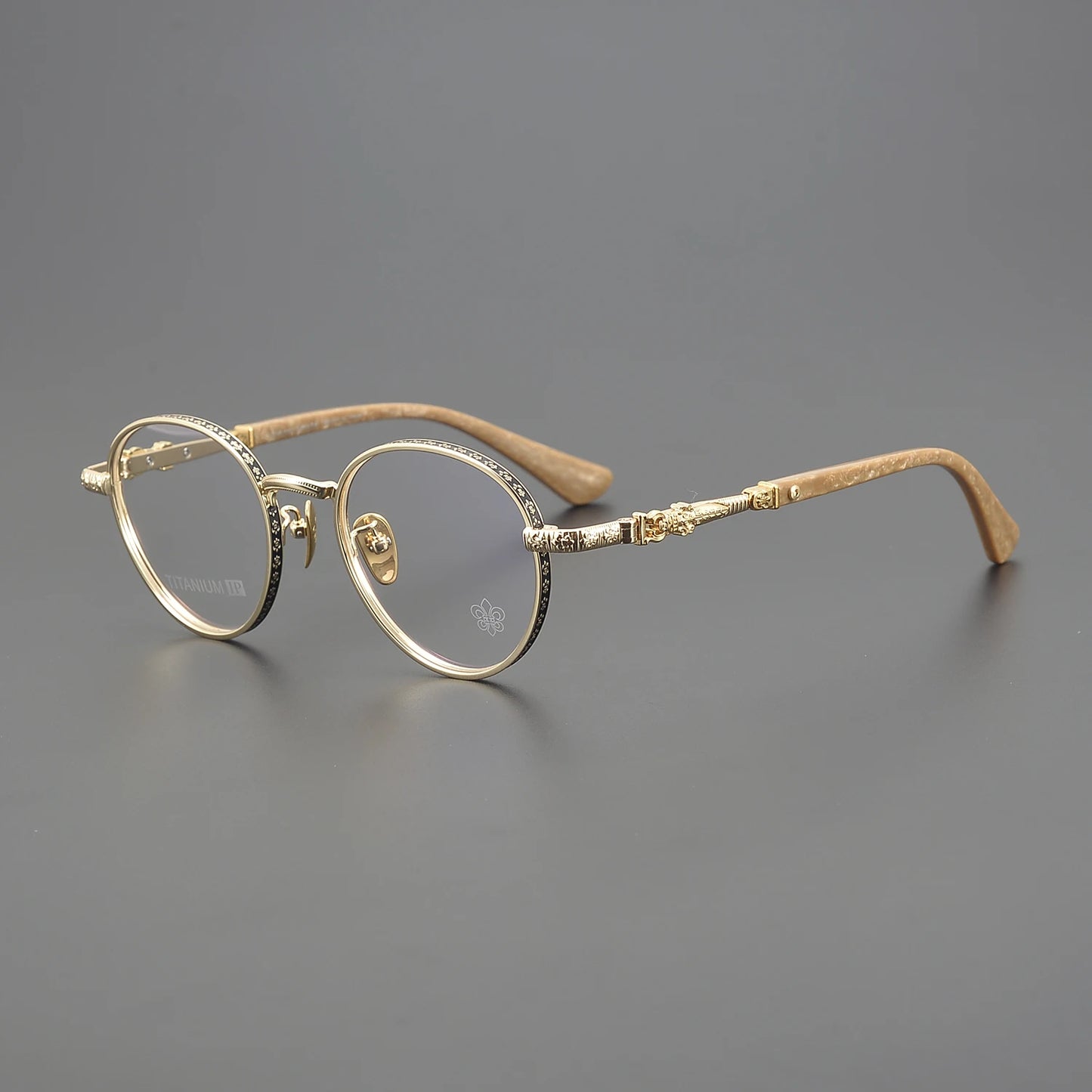 Eyeglass Frame For Women Reading Glasses Designer Luxury Brand Prescription Fashion Titanium Men Retro Round Optical Eyewear