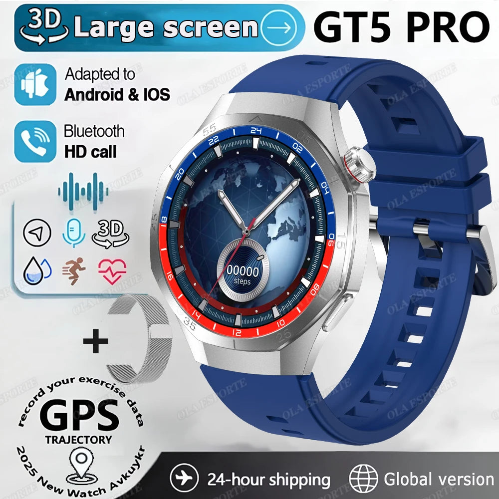 New Men Smart Watch 300mAh Large Battery HD AMOLED Screen Call Smartwatch Women Multiple Sports Modes Waterproof Sports Watches