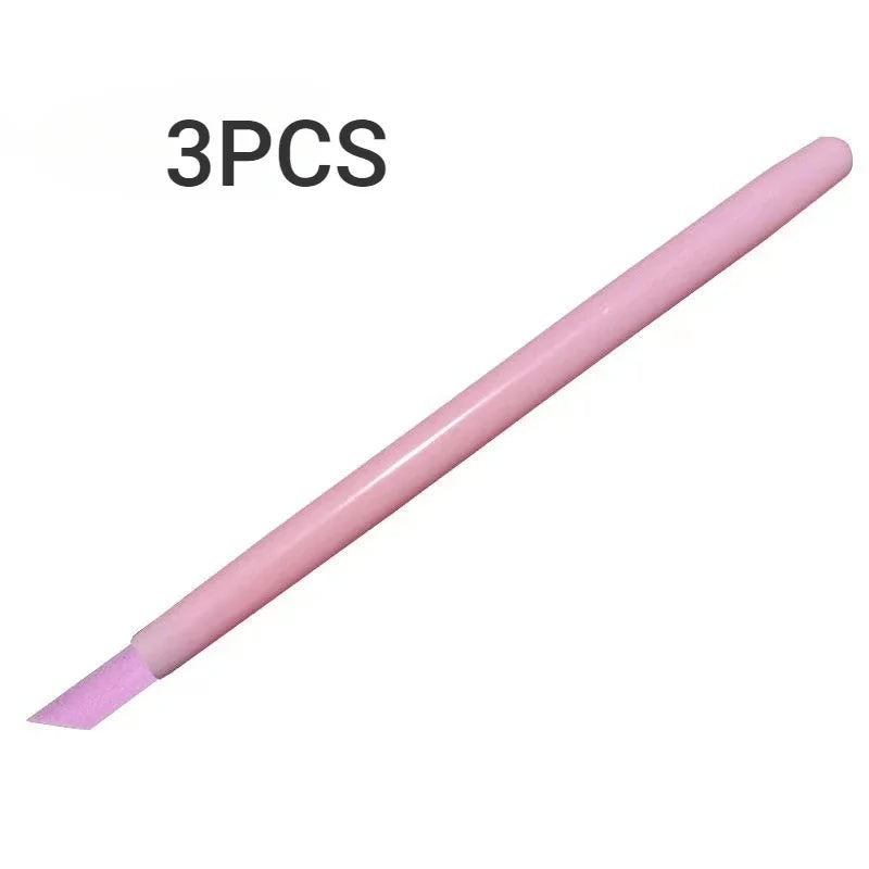 Quartz Nail Skin Grinding Pen Cuticle Remover Trimmer Dead Skin Remover Nail Polish Pen Manicure Stick Nail Files Manicure Tools