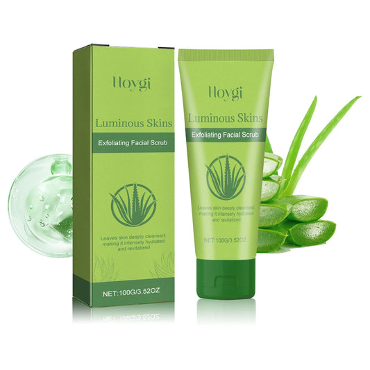 Aloe Vera Exfoliating Scrub Shrink Pores Remove Blackhead Oil Control Peeling Deep Cleaning Moisturizing Face Exfoliating Gel