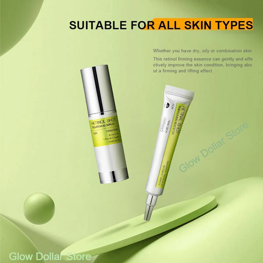 Korean Skin Care Retinal Booster Essence Nourishing Moisturizing and Firming Eye Cream,Face Brightening Retinol Vitamin C Serum