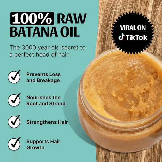 Batana Oil for Hair Repair Growth Natural Damaged Hair Treatment Nourishing Thickening Mask with Argan Extract Hair Care