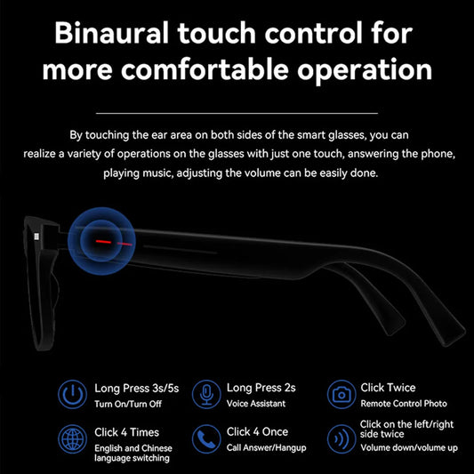 New Camera Smart Music Women Men Sports Sunglasses Headphones Wireless Bluetooth Talking Headset HIFI Audio Bluetooth Glasses