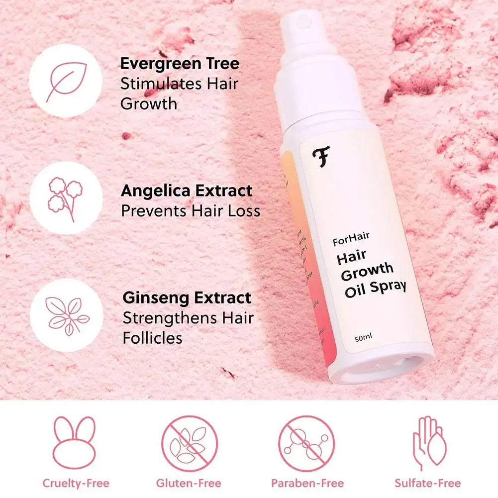 Forchics Advanced Hair Growth Spray Long-lasting Nourishing Hydrating Oil Control Anti Hair Loss Treatment Fast Hair Growth