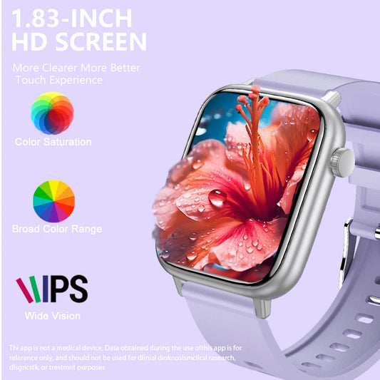 LAXASFIT New Smart Watch Bluetooth Talk Man Woman Smartwatch 100+ Sports Functions Fitness Bracelet Customized Dial Smart Watch