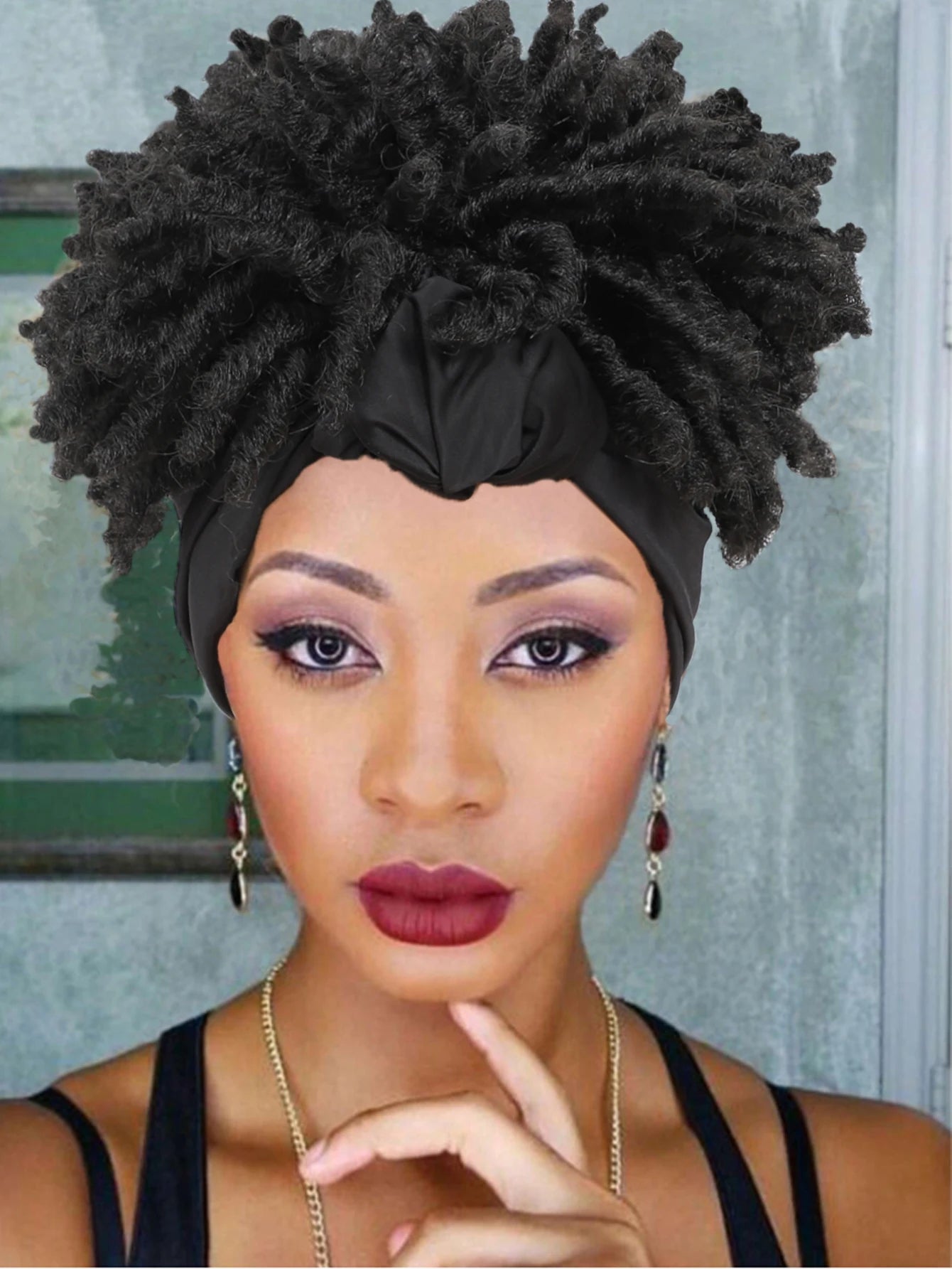 Short Braid Headband for Men and Women Dreamlock African Synthetic Wig Synthetic Hair Short Braid Wig Heat-resistant Wig