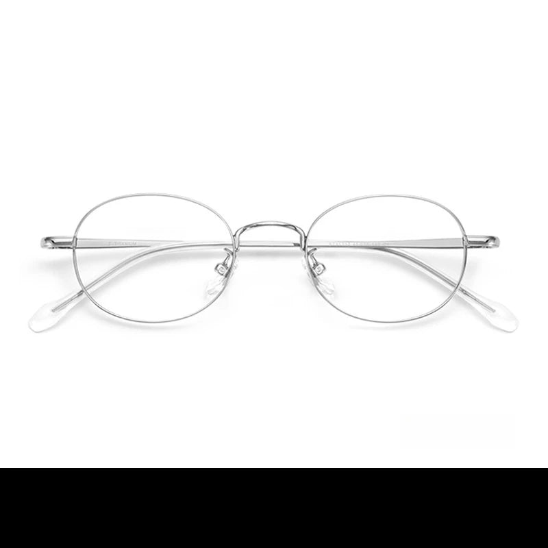 YIMARUILI Retro Oval Titanium Alloy Glasses Women Fashion Small Face Wide Edge Design Optical Prescription Eyeglasses Frame 2017