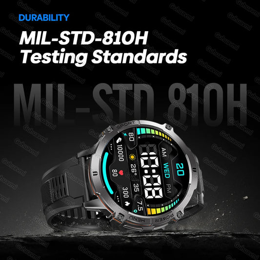 GUHUAVMI TANK X3 ULTRA 2 Smartwatch 1.73" AMOLED Screen 5ATM&IP69K Durable 1000mAh Battery GPS Sports Fitness Track Smart Watch