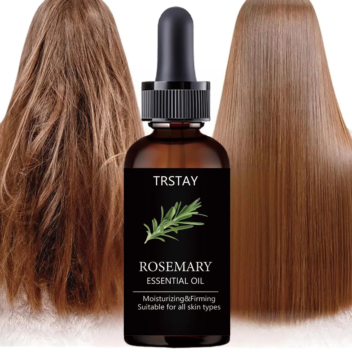 TRSTAY Rosemary Essential Oil for Hair Care Improves Damaged Hair Dredges Blocked Follicles Activates And Growth Lubricates Hair