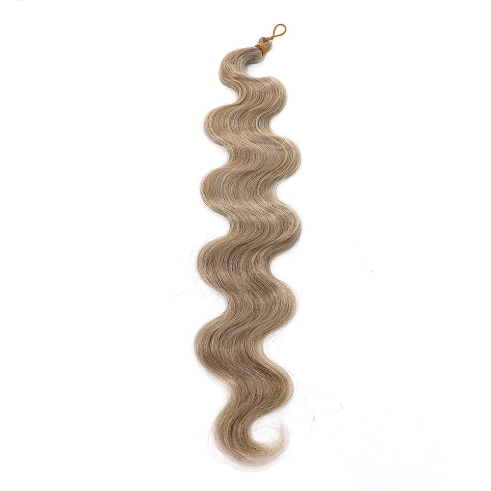 Magicae 28Inches Crochet Braids Body Wave Brown Blond 613 White Hair Bundles Ombre Brown Braiding Hair Extensions For Women