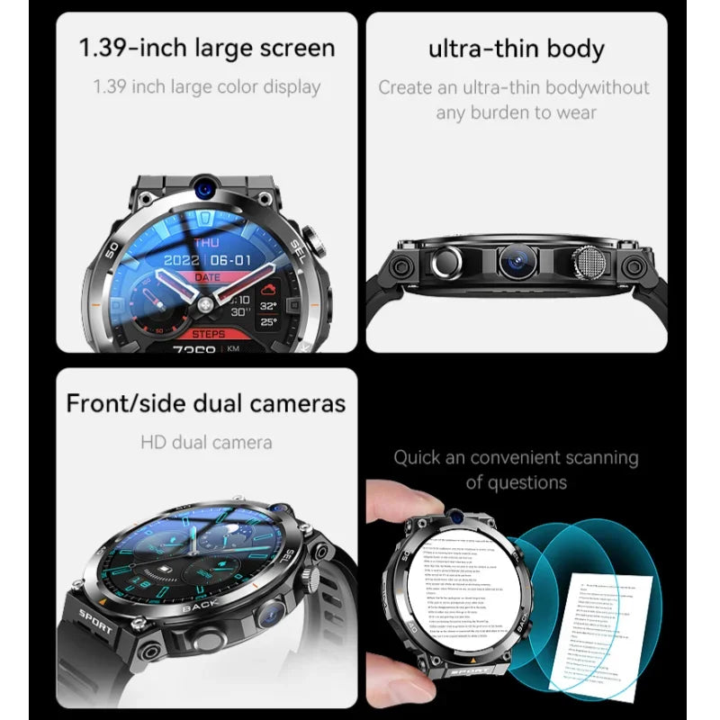 H10 Smart Watch4GNet Global WIFI with Multifunctional Sports Round Screen Smartwatch NFC Positioning for Fitness Tracker