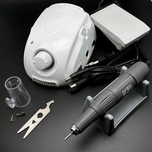 Dental Micro Motor Marathon Machine with SH37L1 Handle - Multi-Purpose Tool for Engraving, Milling, Nail Polish & Manicure