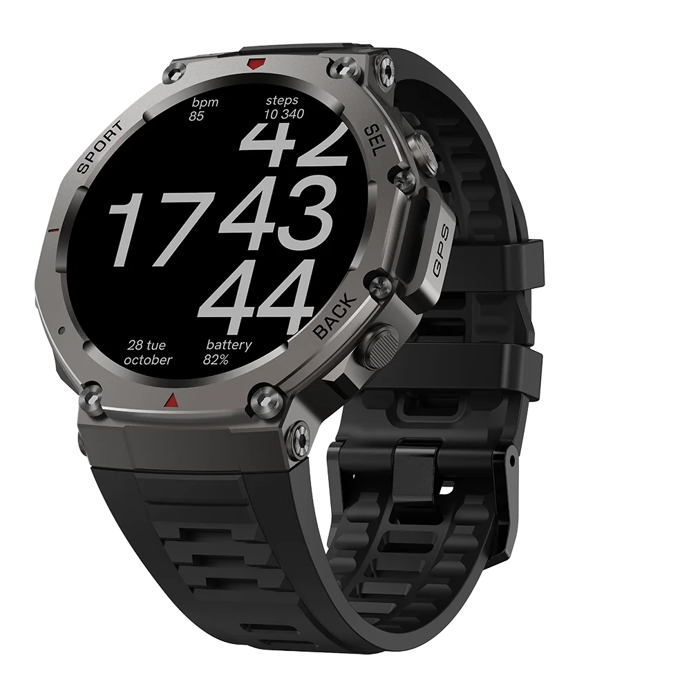 Smart Watch For T-Rex 3 GPS Smartwatch AMOLED Touch Screen 5ATM Outdoor Compass Smart Fitness Sport Monitor Men Watch ForXiaomi