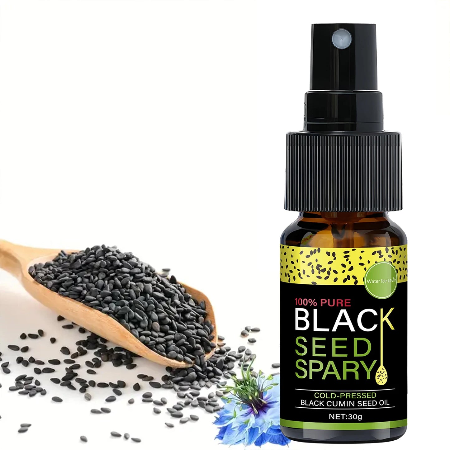 100% Pure Black Seed Oil Spray - Cold-Pressed Hair Treatment, Deep Nourishment, Frizz Control, Winter Shine Care