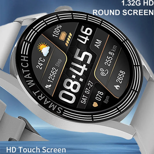 Smart Watch GT X Men Women 1.32 Full Touch Screen Sports Fitness Watch Bluetooth Call Android Phone Digital Multidial Smartwatch