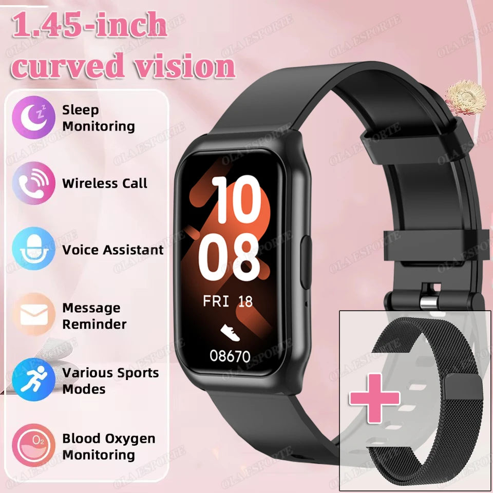 2025 Smart Bracelet Women Sport Smartwatch Men Heart Rate Sleep Monitoring Waterproof Fitness Smart Watch Ladies For Android IOS