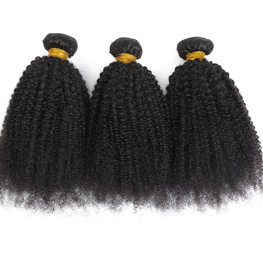 1/3 Afro Kinky Curly Bundles Brazilian Afro Kinky Human Hair Bundles Deal 8-24" Hair Extensions Curly Human Hair Weave For Women