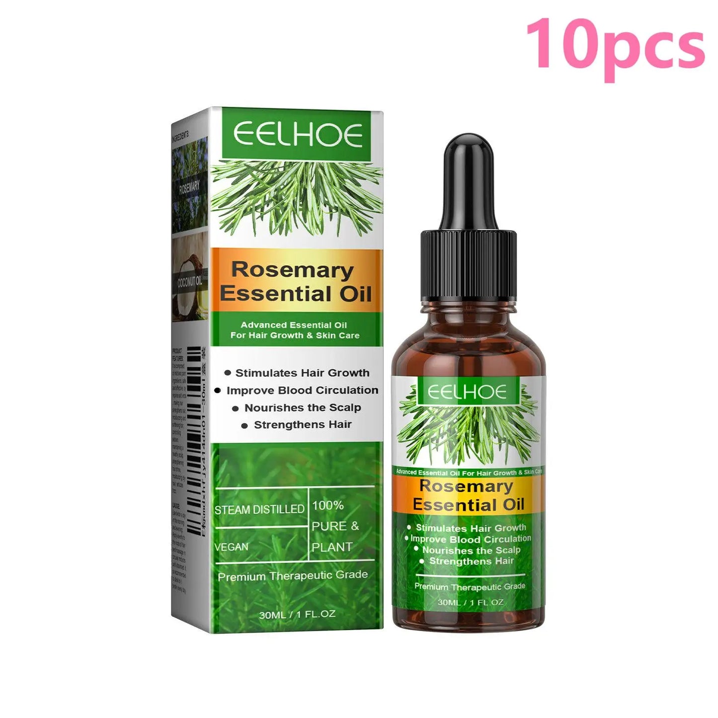 EELHOE Rosemary Oil Hair Growth Products Anti Hair Loss Treatment for Damaged Hair Care Natural Organic Rosemary Essential Oil