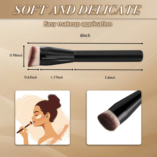 1PCS Makeup Brush Foundation Concealer Powder Blush Contour Brush Dense Soft Brush with Box Single Face Brush