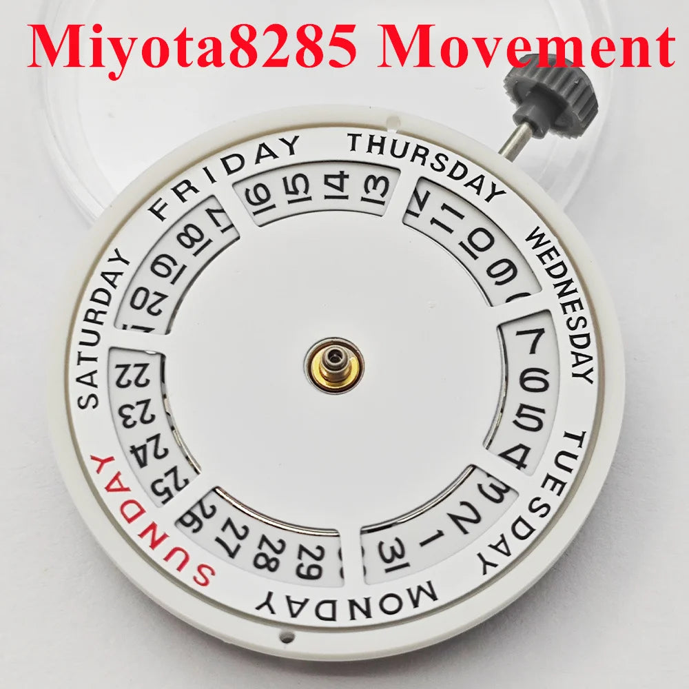 Miyota8285 Self-Winding Automatic Mechanical Movement 21 Jewels High-Precision Watch Movement Double Calendar Movement