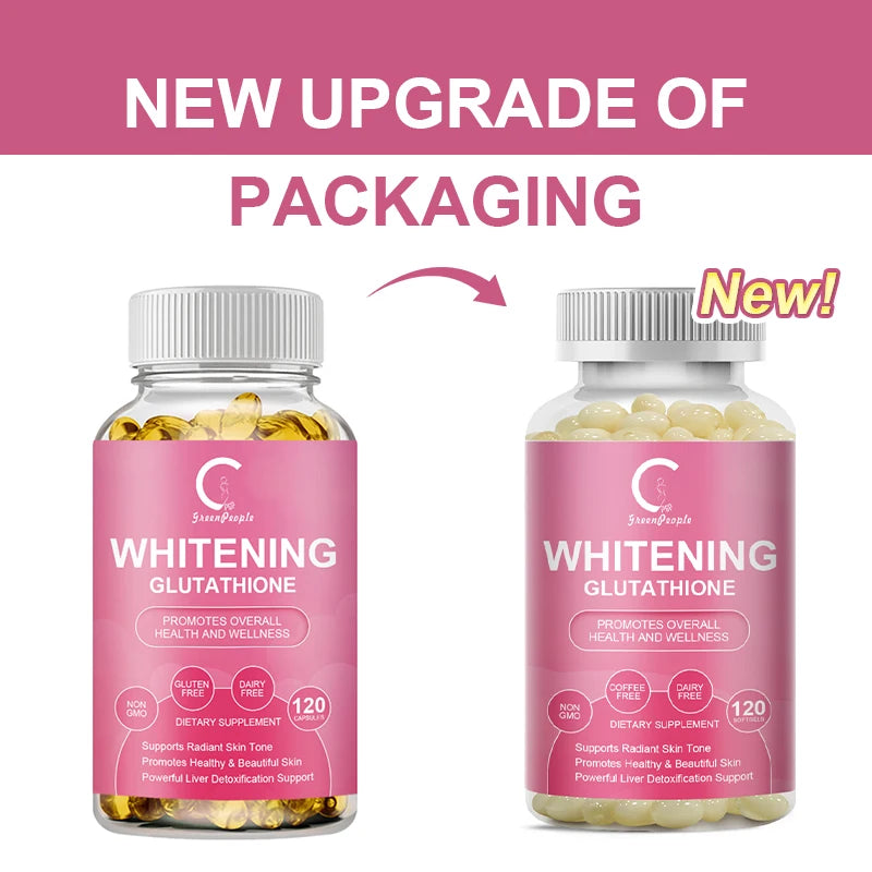 Glutathione Capsules,Collagen, Antioxidant Anti-Aging, Boosting Immunity, Glowing Skin, Beauty Health Supplement Free Shipping