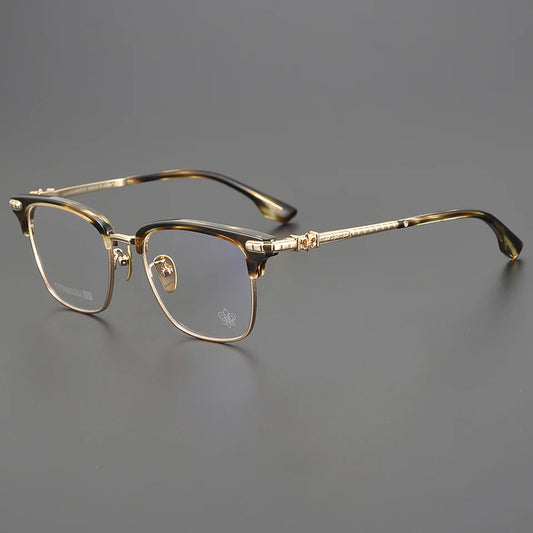 2025 Ultra Light Pure Titanium Fashion Luxury Women Square Business Glasses High Quality Men Optical Prescription Glasses Frame