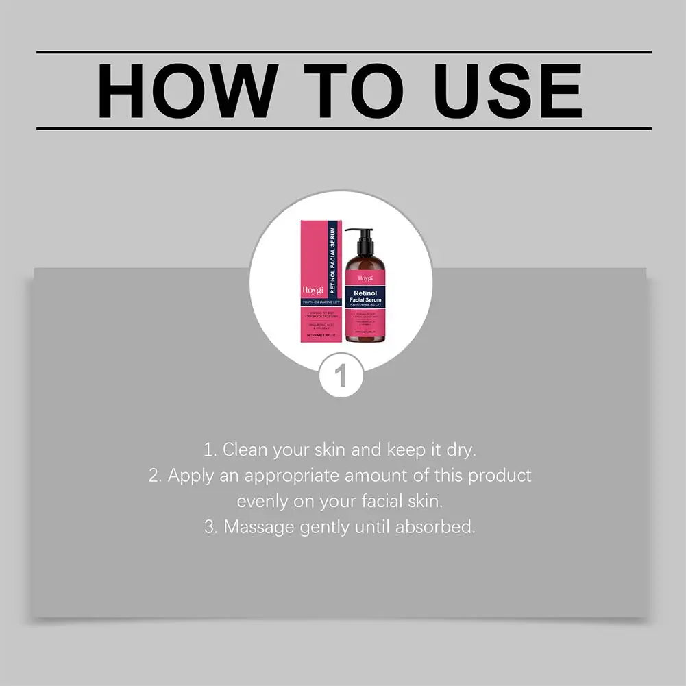 Hoygi Retinol Deep Moisturizing Facial Skin Essence Effective Smoothing Face Skin Moisturizing Repair Essence Korean SkinCare