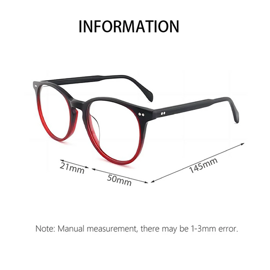 Progressive Eyeglasses Retro Frame Prescription Glasses Multifocal Presbyopia Glasses Unisex Photochromic Lenses with Recipe
