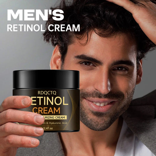 RDQCTQ Men's Retinol Face Moisturizer Moisturizing Retinol Cream Aging Moisturizing Shrink Anti-Wrinkle Pores Whitening Smooth