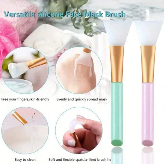 1/3/6Pcs Silicone Facial Cleansing Brushes Set - Gentle Exfoliating, Deep Cleaning, Makeup Remover, Blackhead Removal