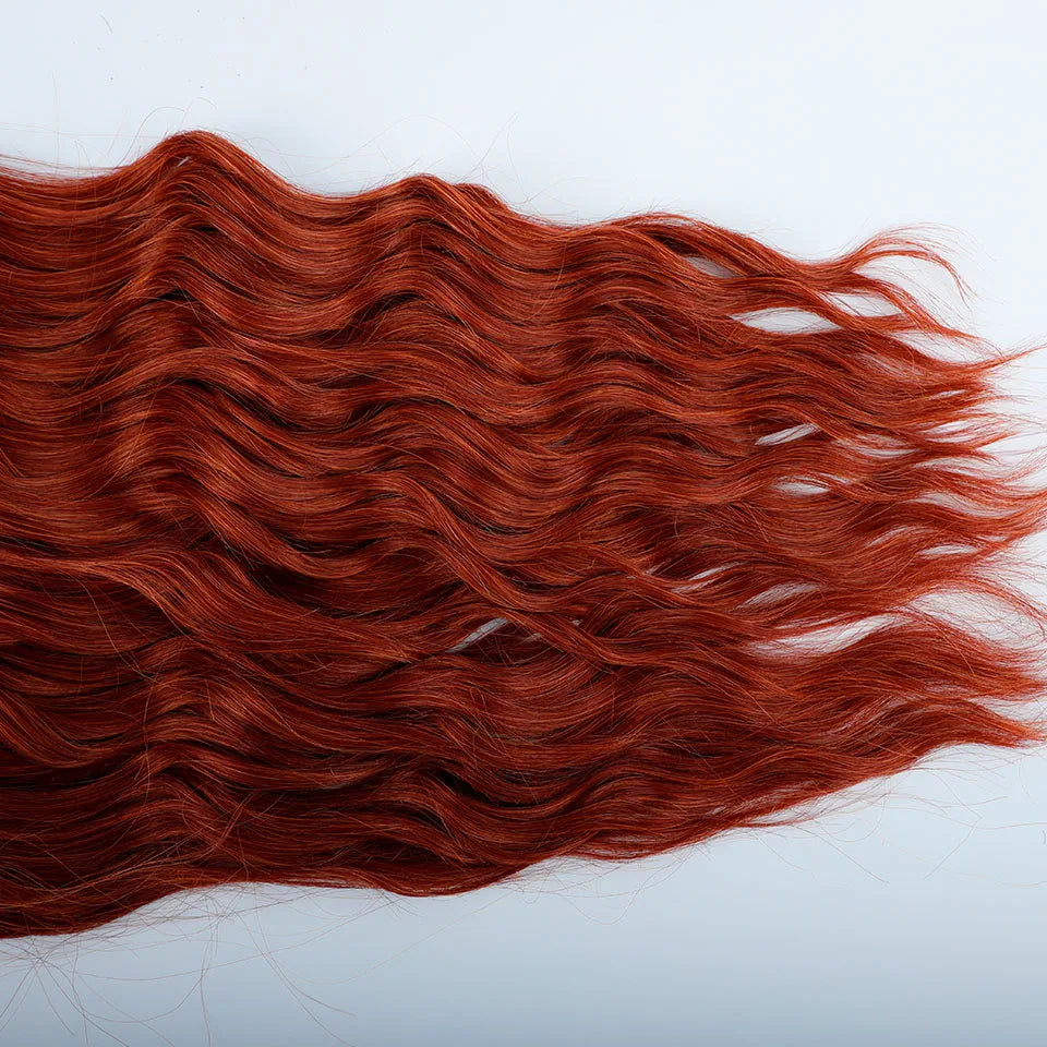 24Inches Pink Water Deep Wave Crochet Braiding 300g Ombre Brown White Synthetic Hair Extension Body Wavy Braids Hair Blond Twist