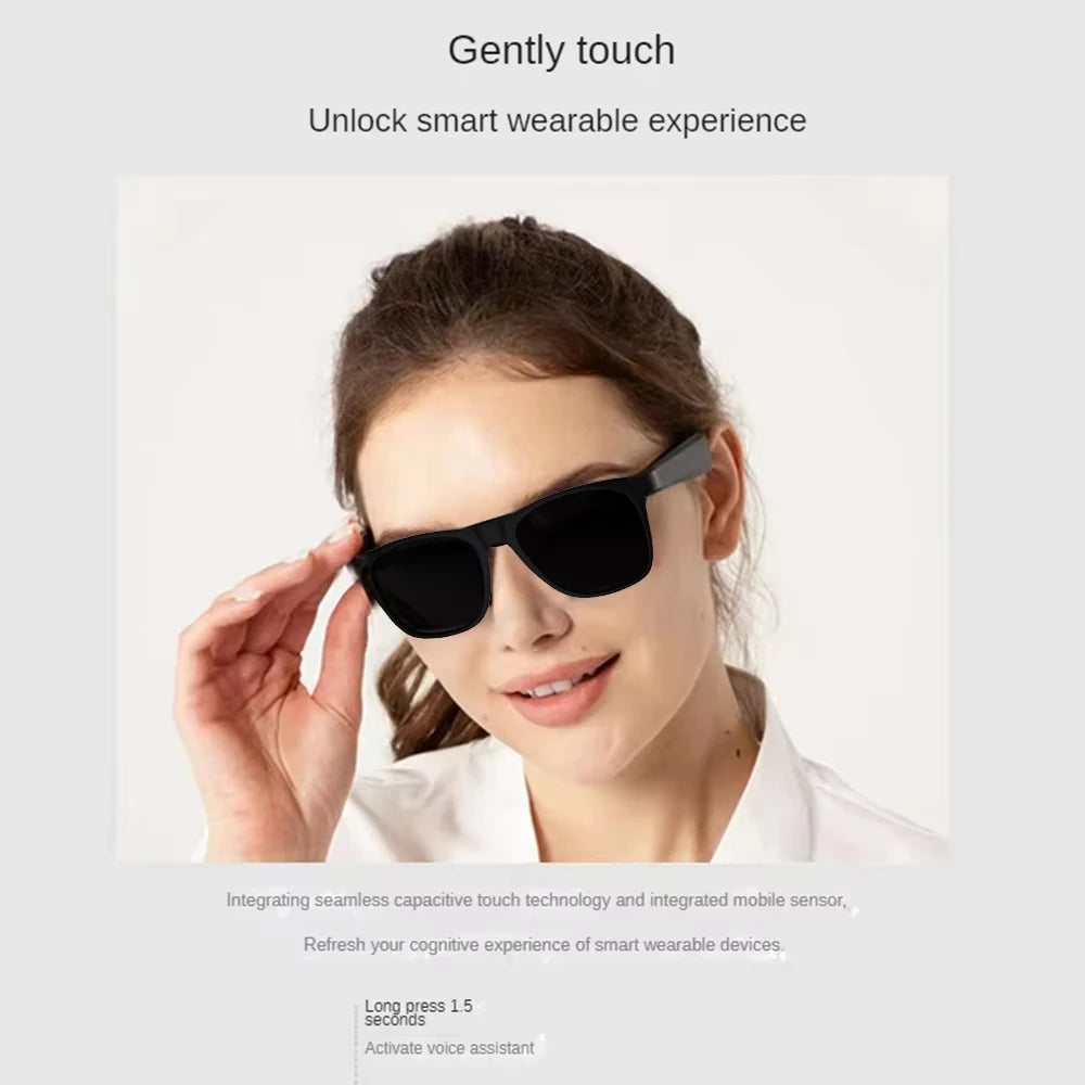 OPPO Bluetooth Smart Glasses AI Translation Object Recognition with Camera for Taking Photos Voice Assistant Calling and Music