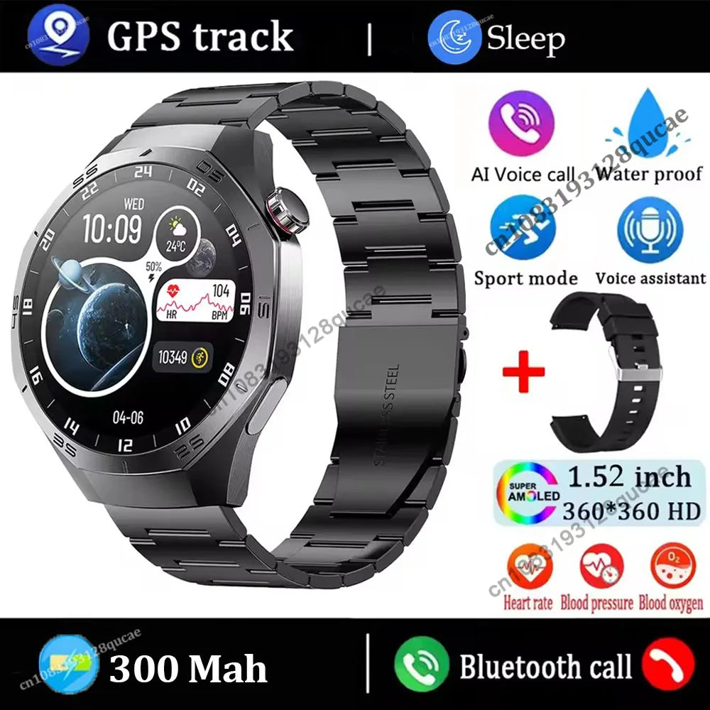 Watch 5 Pro AMOLED Screen Smart Watch Gift Sports Watches Men Women Bluetooth Phone Call Smartwatch Fitness WristWatch GPS Band