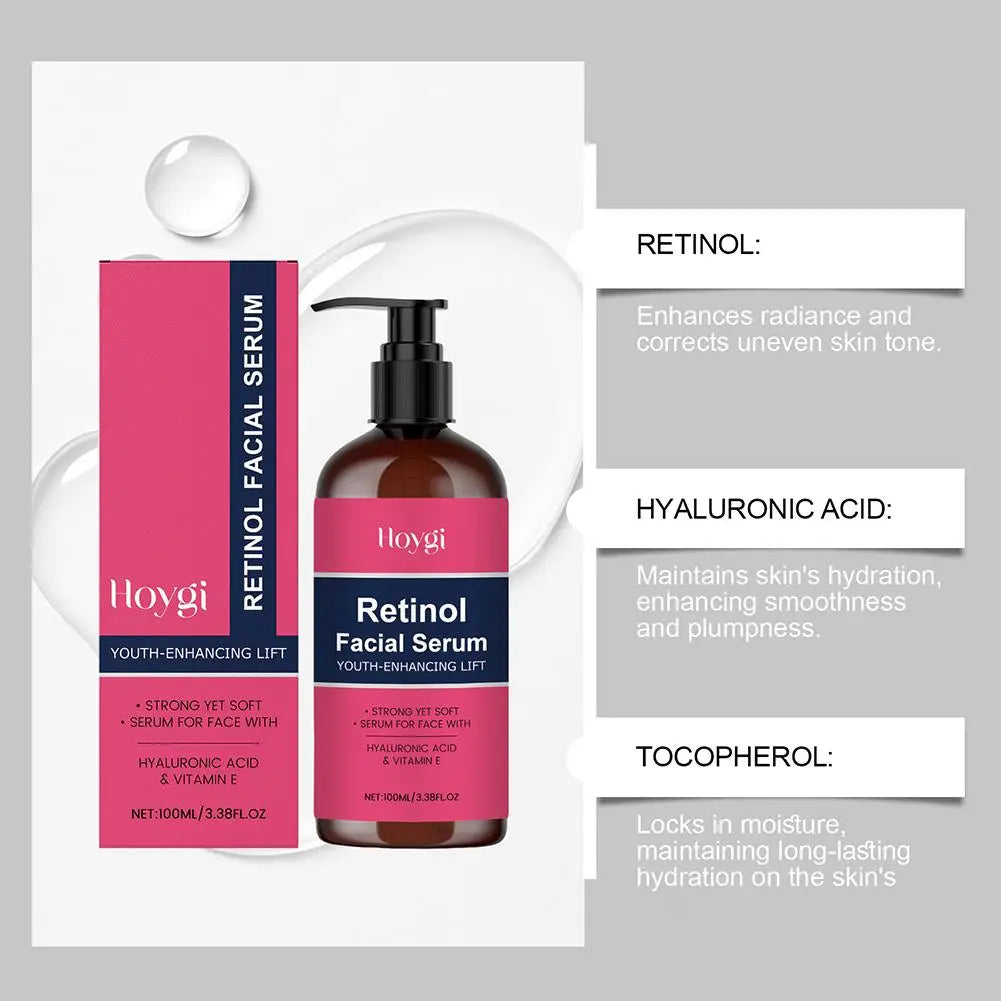 100ml Retinol Facial Serum For Face Anti-Aging Serum Hydrating Nourishing Moisturizing Face Skin Care For Women Facial Essence