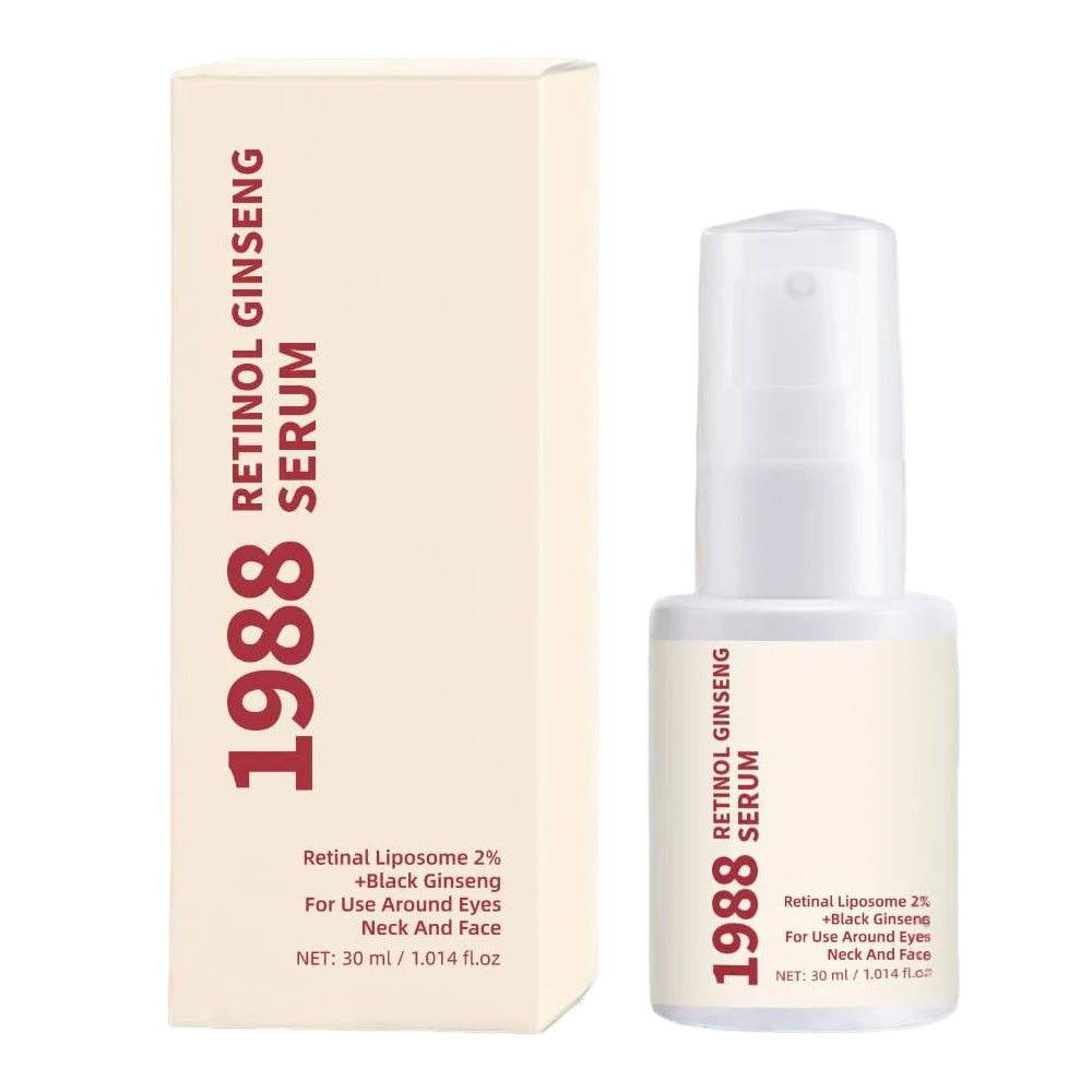 30ML Retinol Ginseng Serum Smooths Fine Lines & Wrinkles Brightens Skin Tone Deeply Moisturizes Retinol Ginseng Serum Skin Care