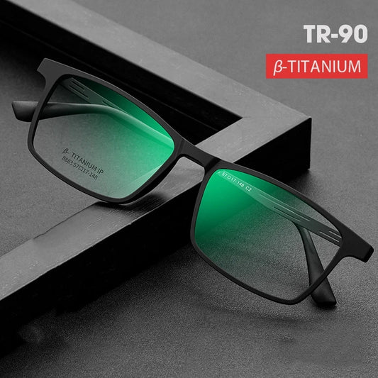 FIRADA Fashion Eyewear Vintage Square Titanium Eyeglasses New Myopia Optical Prescription Glasses Frame For Men And Women 8883