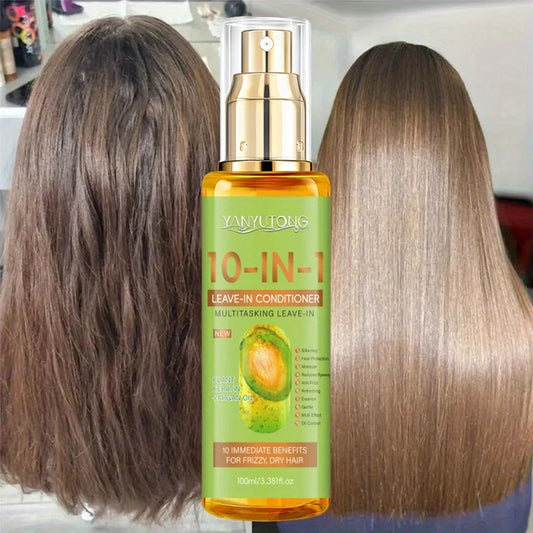 10-in-1 Leave-In Hair Spray - Instantly Smooths Frizz, Adds Shine & Heat Shield - Lightweight for Dry/All Hair