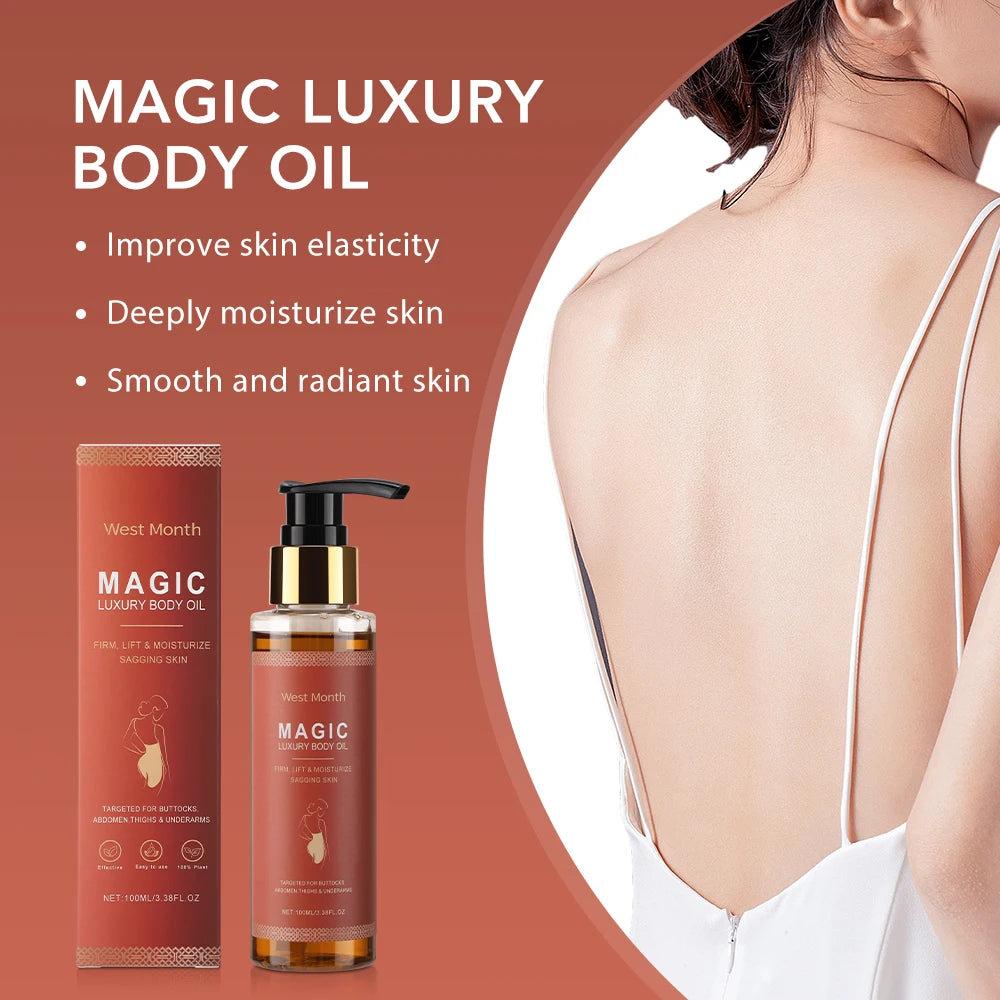 Women's Magic Body Firming Oil for Abdomen And Thighs - Deep Hydration Fast-Absorbing Full Body Dry Skin Firming Solution