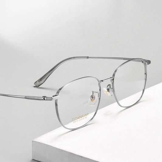 Pure Titanium Glasses Frames Women Ultralight Fashion Square Optical Eyewear Spectacles Frame K5013