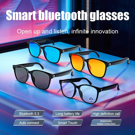 GS08 Smart Glasses Bluetooth Make Receive Call Music Camera Noise Reduction UV 400 Anti Blue Light Glasses Fishing sunglasses