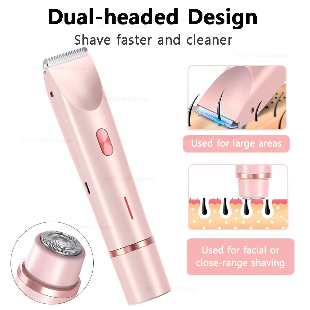 Electric Shaver for Women Arms Armpit Legs Pubic Hair Electric Razors for Women Rechargeable Bikini Trimmer for Women Body Hair