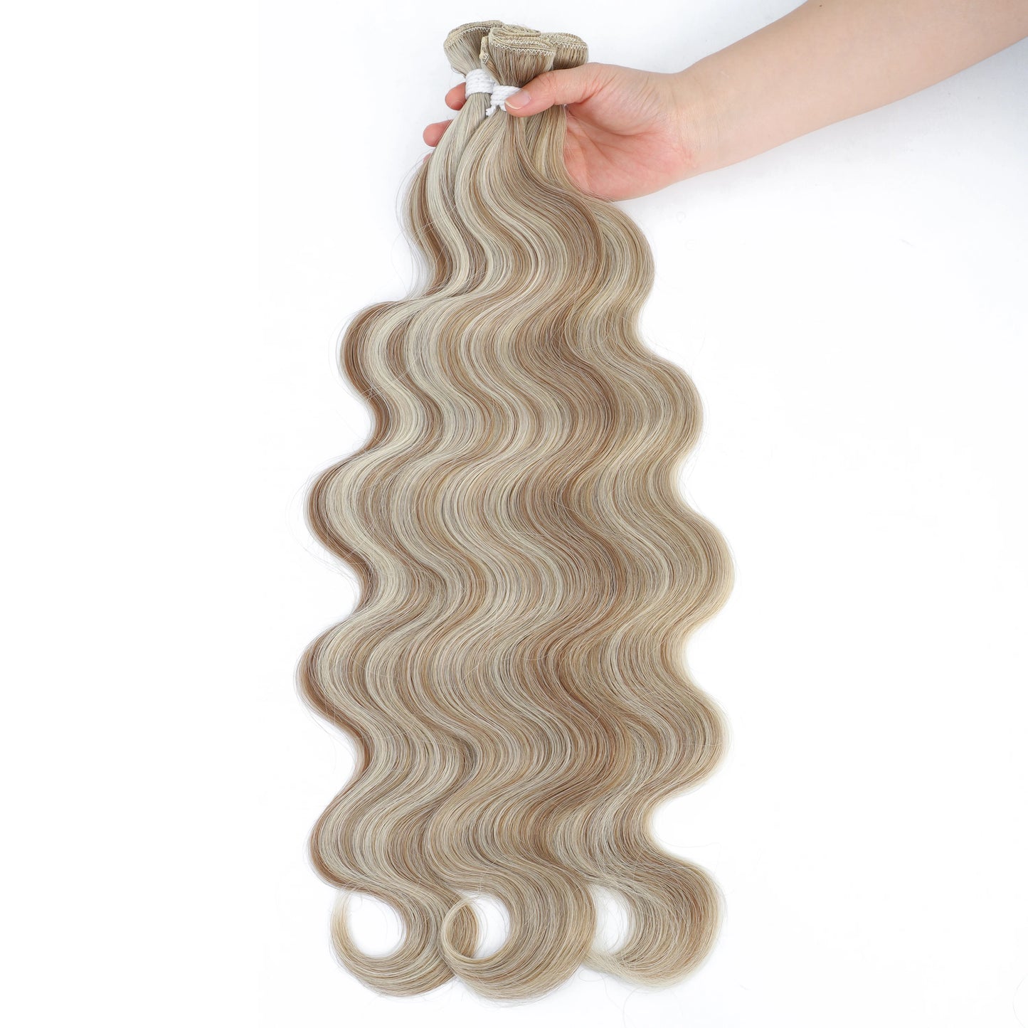 Gladys Body Wave Hair Bundles 26 Inch Soft Long Synthetic Body Wave Hair Weave White Grey 613 Blonde 100g Hair Extensions