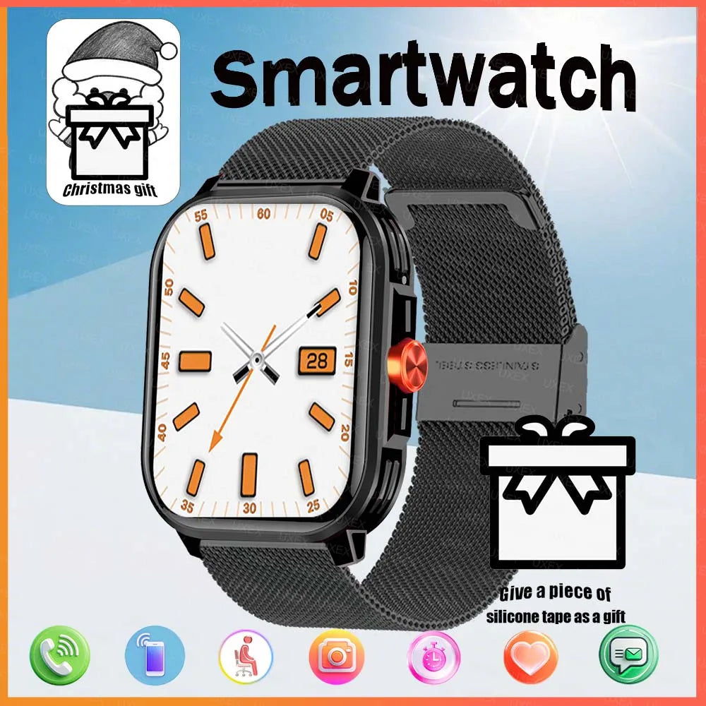 Outside Smartwatch Watch 2.01 HD Full Screen Christmas Gift Bluetooth Call Custom Photo Women FitnessSmartwatch For Android Ios