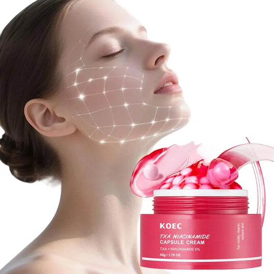 KOEC Vitamin C Capsule Filled Cream Retinol Collagen Capsule Moisturizing Deeply Nourishes Skin Improving Elasticity Radiance