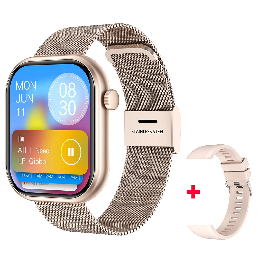 2025 Smart Watch For Women Full Touch Screen Bluetooth Call Waterproof Watches Sport Fitness Tracker Smartwatch Lady Reloj Mujer