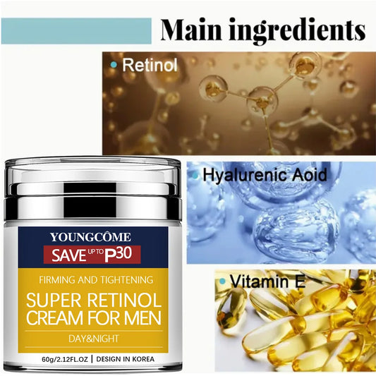 30&60G Retinol Anti Aging Face Cream Moisturizing Wrinkle Remover Collagen Hyaluronic Acid Creams Skin Care Cosmetic