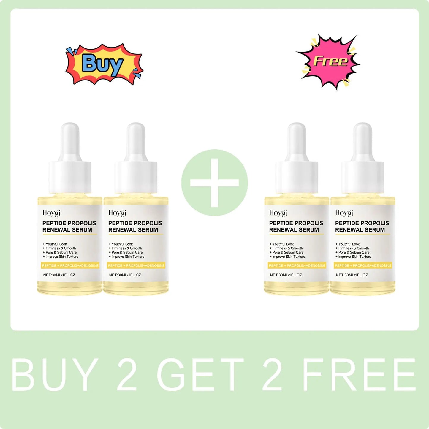 Peptide Propolis Face Serum Reduce Dryness Firming Lifting Anti Redness Renewal Smoothing Nourishing Repair Damaged Skin Essence