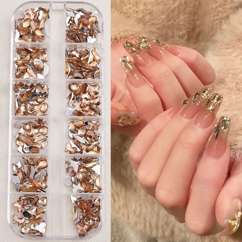 Nail Art Accessories - Charms, Rhinestones & Decorations, Nail Supplies with Art Parts & Figures